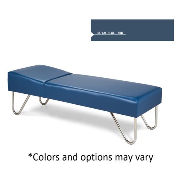 Recovery Couch Steel Royal Blue With Paper Dispenser/Adjustable Headrest Ea