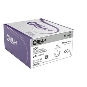 Quill Suture 2-0 14x14cm Polydioxanone Monofilament SH-1 Violet 12/Bx