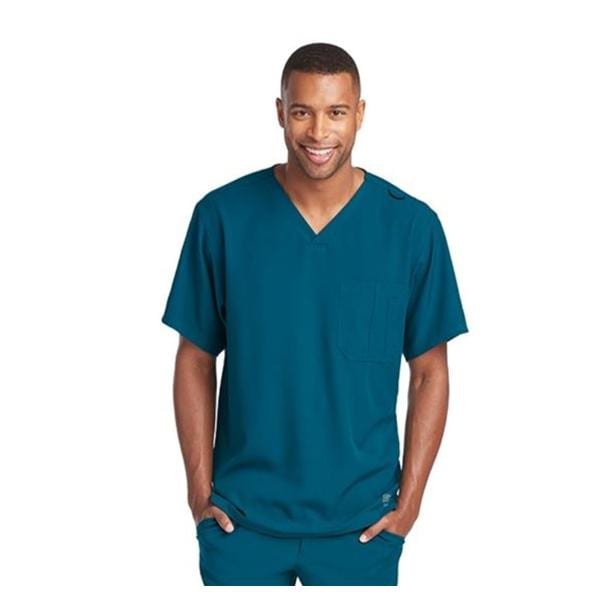 Skechers Scrub Top V-Neck 1 Pocket Small Bahama Mens Ea