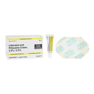 Lidocaine Prilocaine Topical Cream 2.5/2.5% Tube 5Gm 5/Package