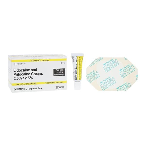 Lidocaine Prilocaine Topical Cream 2.5/2.5% Tube 5Gm 5/Package