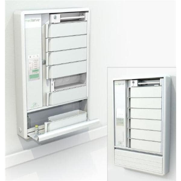 Medserve Narcotics Cabinet New Plastic/Metal Ea