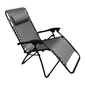 Zero Gravity Chair Steel Frame/Mesh Fabric Black