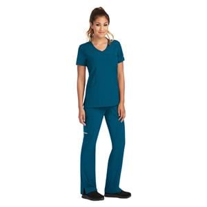 Skechers Scrub Top 3 Pockets X-Small Bahama Womens Ea