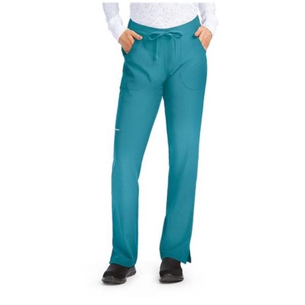 Skechers Cargo Pant Polyester / Spandex 3 Pockets Large Teal Womens Ea