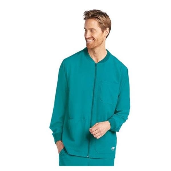 Skechers Warm-Up Jacket 3 Pockets 4X Large Teal Mens Ea