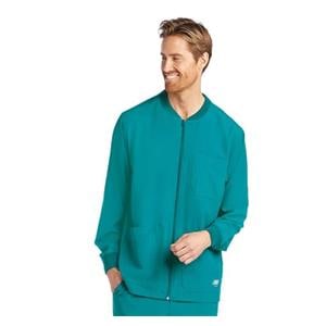 Skechers Warm-Up Jacket 3 Pockets Long Sleeves 5X Large Teal Mens Ea