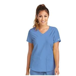 Skechers Scrub Scrub Top V-Neck 3 Pockets Medium Ceil Womens Ea