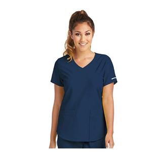 Skechers Scrub Scrub Top V-Neck 3 Pockets X-Large Navy Womens Ea