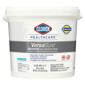 Clorox VersaSure Surface Disinfectant Wipes Tub 110/Pk