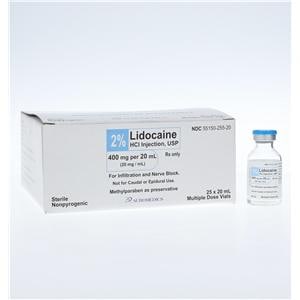 Lidocaine HCl Injection 2% MDV 20mL 25/Package