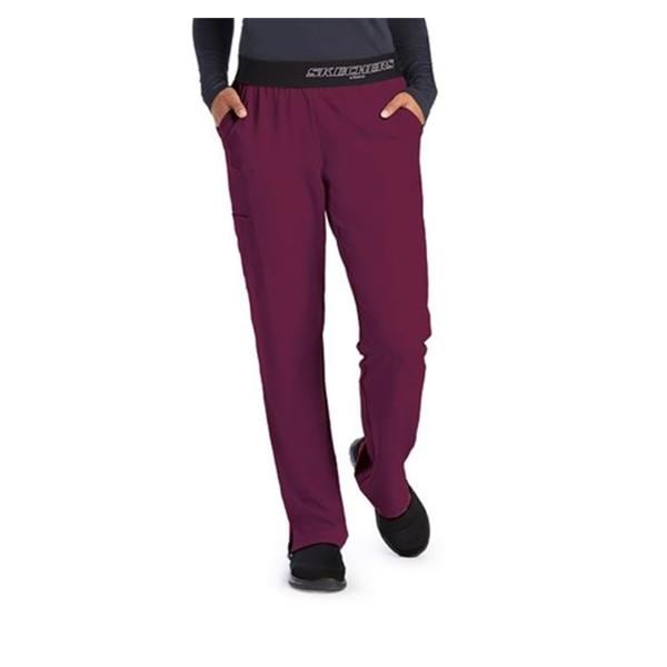 Skechers Pant 3 Pockets 2X Small Wine Womens Ea