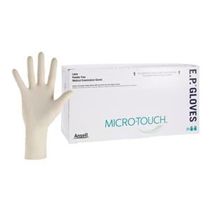 Micro Touch EP Latex Exam Gloves Large Cream Non-Sterile