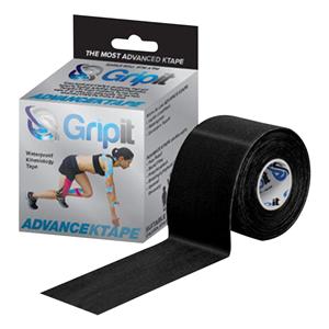 Strapit Advance Kinesiology Tape Viscose/Synthetic 2"x5.5yd Black Ea