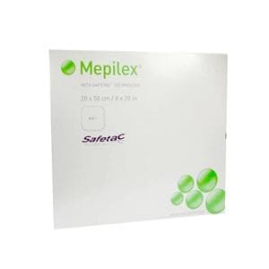 Mepilex Ag Foam/Silicone Dressing 8x20" Adherent