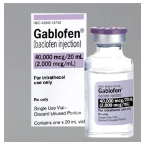 Gablofen Injection 2,000mcg/mL SDV 20mL/Vl