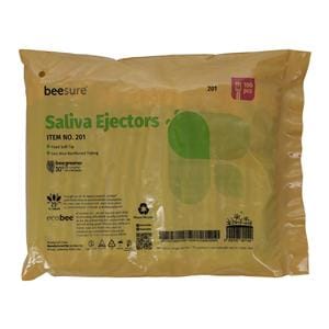 BeeSure Saliva Ejector Green White Tip 100/Bg