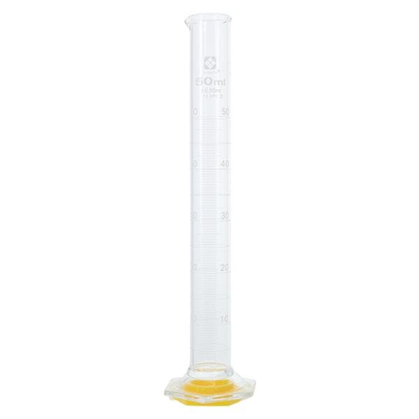 Clear Heat Resistent Glass Graduated Cylinder 50mL Each