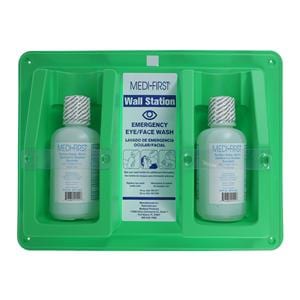 First Aid Eye Wash Wall Station Eye Wash 2 Bottles 16oz Ea