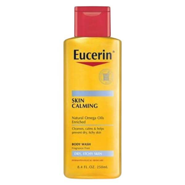 Eucerin Calming Wash 8.4oz Fragrance Free Dry Skin 12/Ca