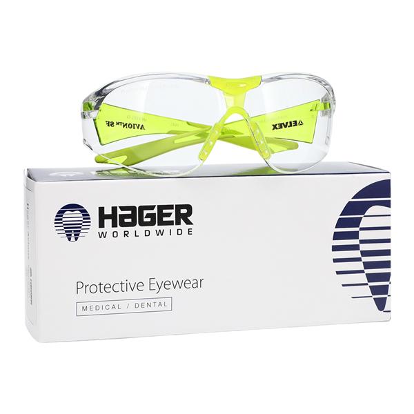 Eyewear Wrap Around Avion Clear Lens / Green Frame Ea