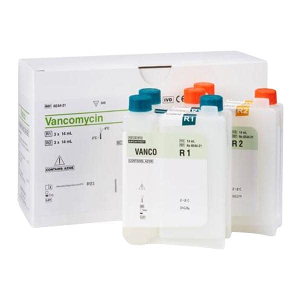 Multigent Vancomycin Reagent R1 3x14/R2 3x14mL 300 Tests Ea