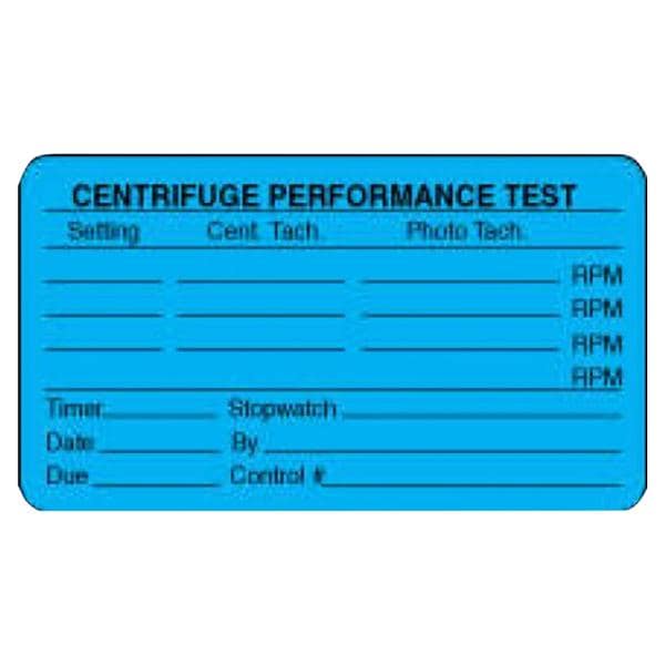 Centrifuge Label Blue 3x1-5/8" 500/Rl