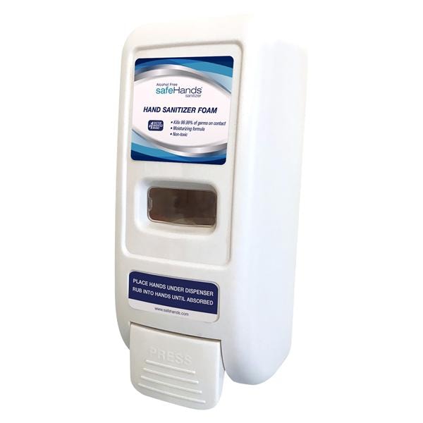 SafeHands Hand Sanitizer Dispenser Manual Push Off-White 1000 mL Ea