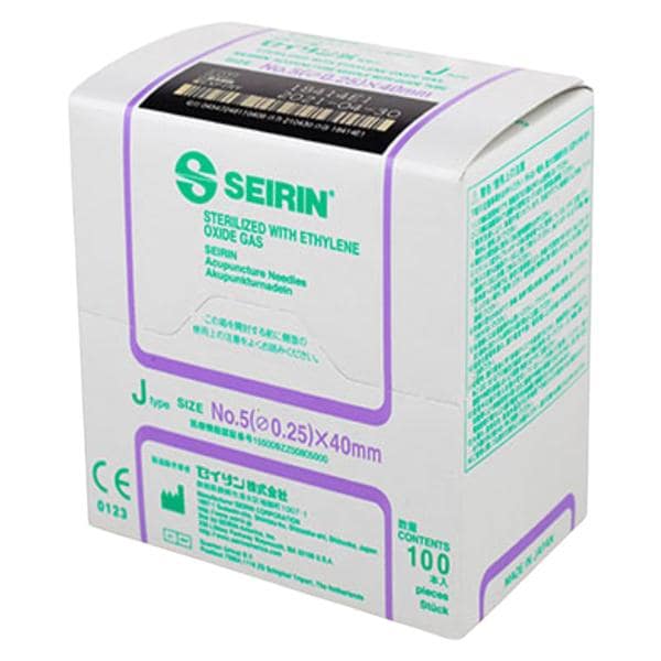 Seirin Acupuncture Needle .25x40mm Conventional 100/Bx