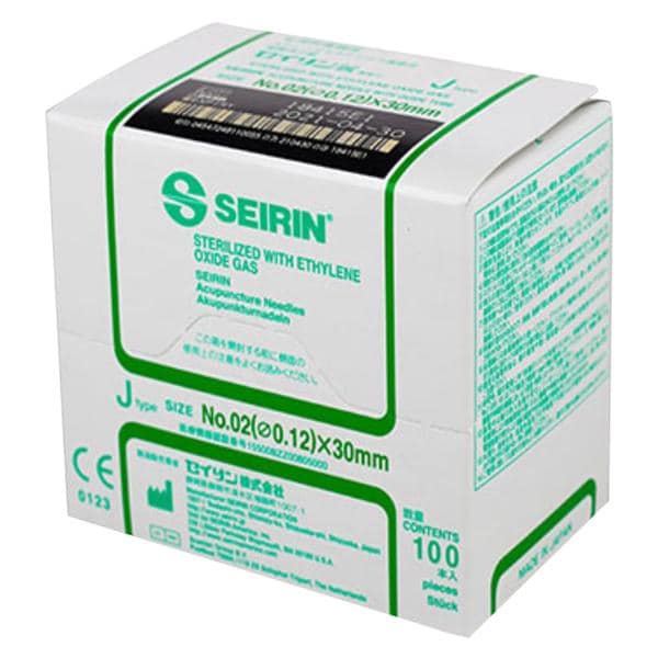 Seirin Acupuncture Needle .12x30mm Conventional 100/Bx