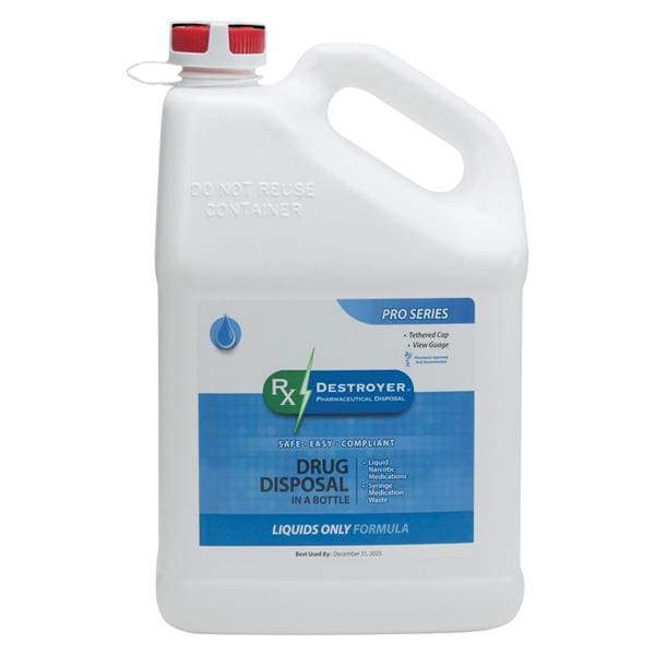 Rx Destroyer Medication Disposal 1gal Pro Series Liquid 4/Ca