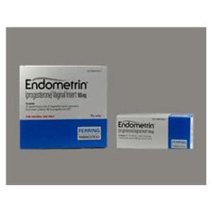 Endometrin Vaginal Insert 100mg Carton 21/Package