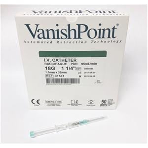 IV Catheter Safety 18 Gauge 200/Ca