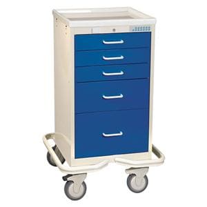 Mini-Series Tower Cart 24.5x24.75x37.75" 5" Caster (5) Drawer Electronic Lock