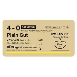 Unify Suture 4-0 27" Plain Gut Monofilament PS-2 Beige 12/Bx