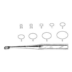 Bruns Oval Cup Curette 9" Stainless Steel Ea