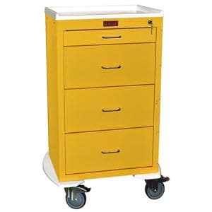 Mini24 Isolation Cart 29.25x22x42.75" 5" Caster (4) Drawer Key Lock