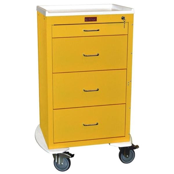 Mini24 Isolation Cart 29.25x22x42.75" 5" Caster (4) Drawer Key Lock