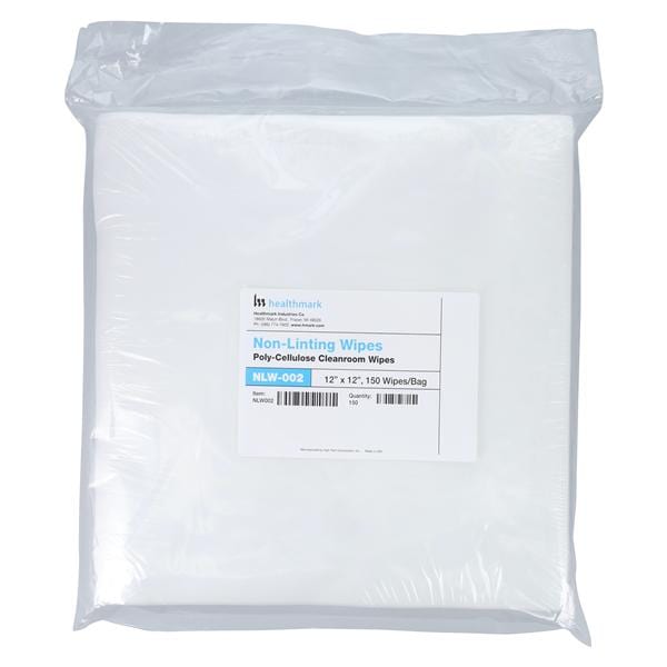 Non-Linting Wipes White 12" Disposable 150/Pk