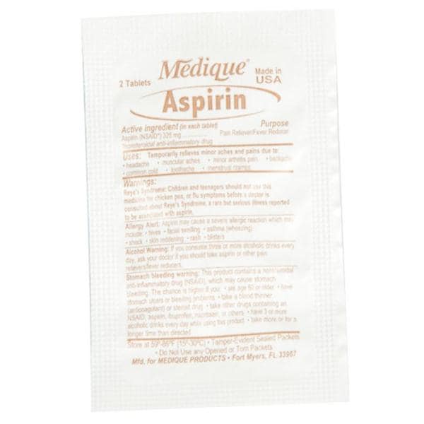 Aspirin Tablets 325mg 2/Pk