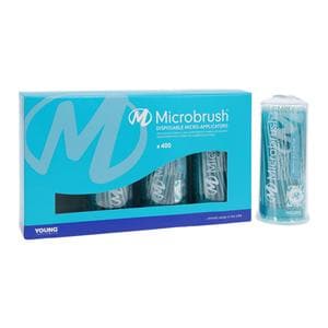 Microbrush Bendable Micro Applicator Teal 400/Pk