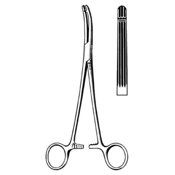 Heaney-Ballentine Hemostatic Forcep Straight 8" Stainless Steel Ea