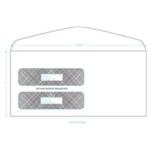 Envelopes Double Window S/S Sec 500/Bx