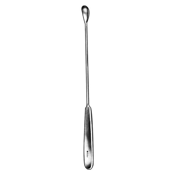 Gourdet Uterine Curette 11.75x11" Stainless Steel Non-Sterile Reusable Ea