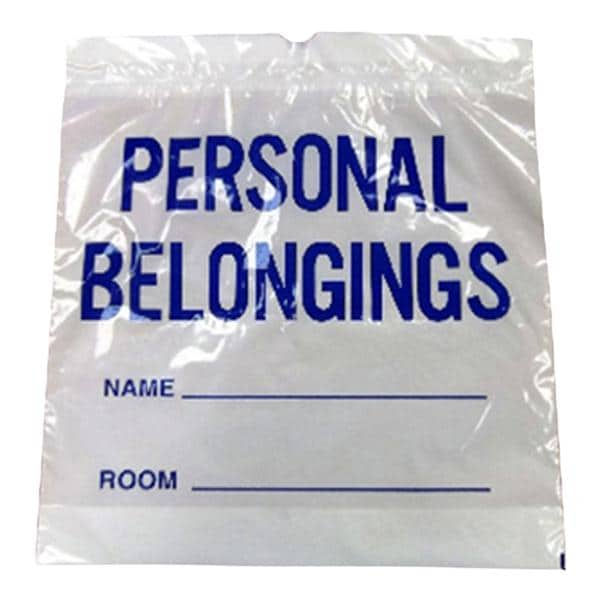 Personal Belongings Bag White/Blue 20x20"