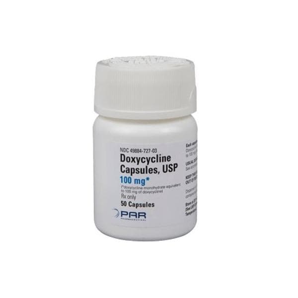 Doxycycline Monohydrate Tablets 100mg Bottle 50/Bottle Each