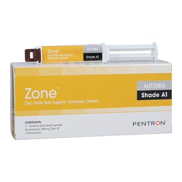 ZONE Zinc-Oxide Non-Eugenol Temporary Cement A1 4 Gm Automix Package 4gm/Ea