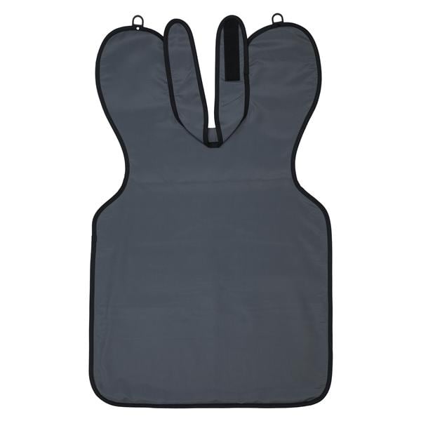 Lead-Free X-Ray Apron Adult Charcoal With Collar Ea