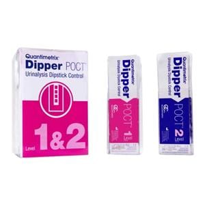 Dipper POCT Urinalysis Dipstick Level 1&2 Control 20/Pk