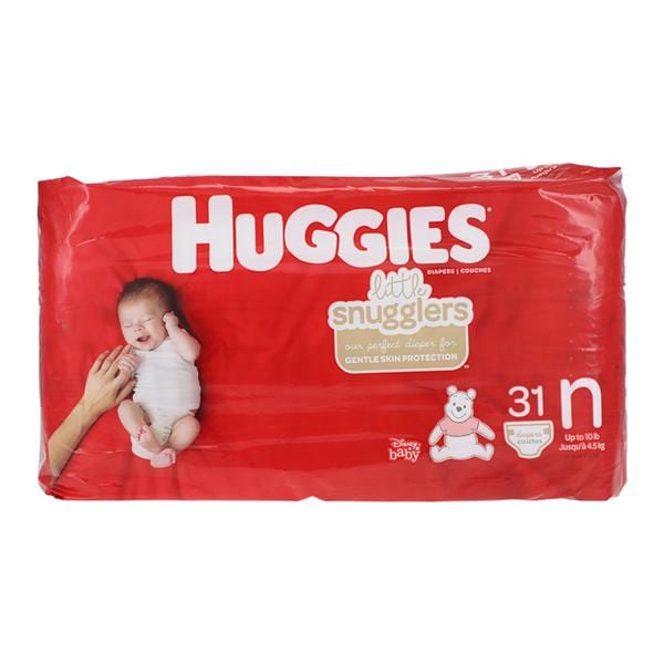 Huggies Diapers Inf Max PrbnFr White Disp FrgrncFr Unsx Hyplrgnc LF 0-10lbs, 4 PK/CA